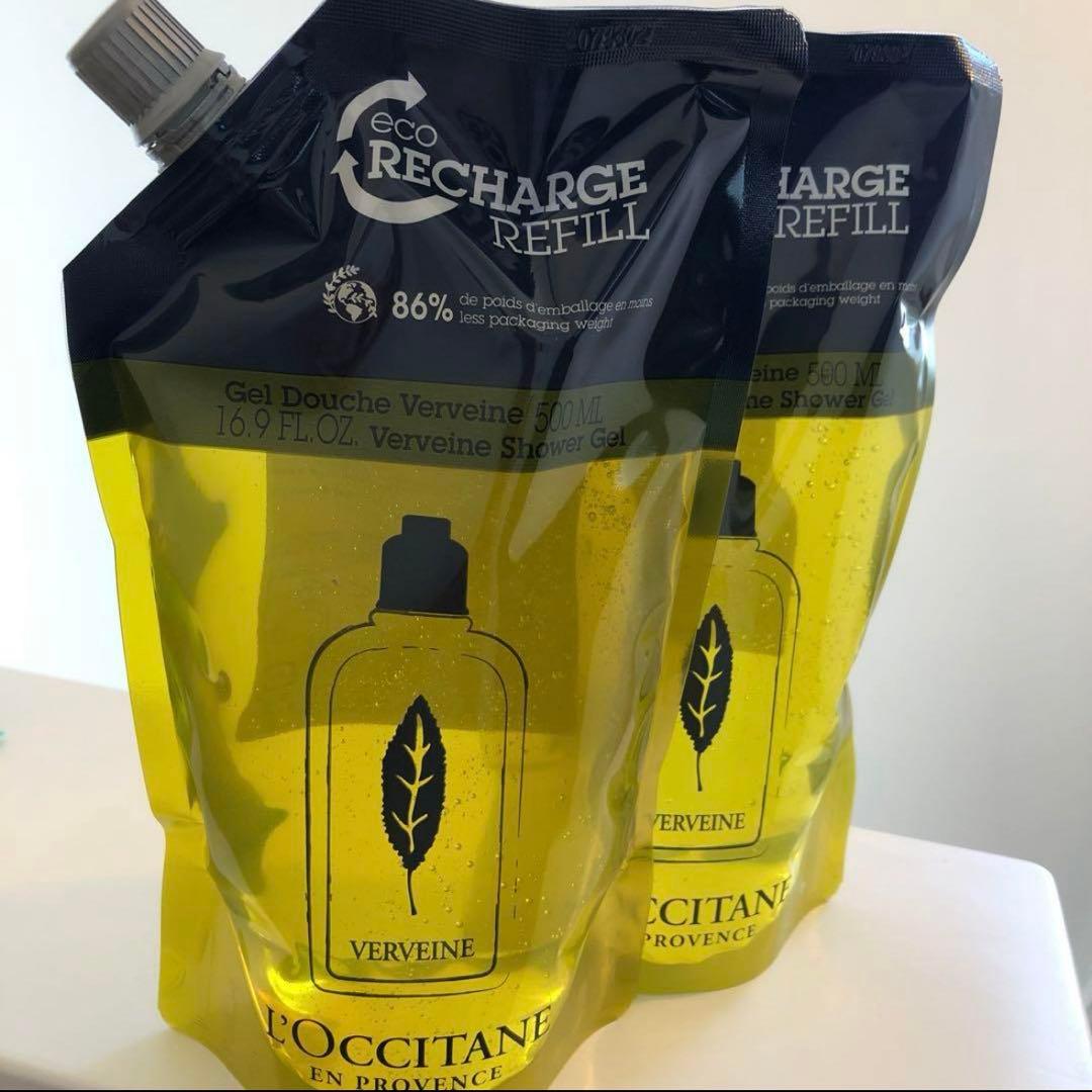 ロクシタン ヴァーベナ シャワージェル(つめかえ用レフィル) ×2 公式購入品