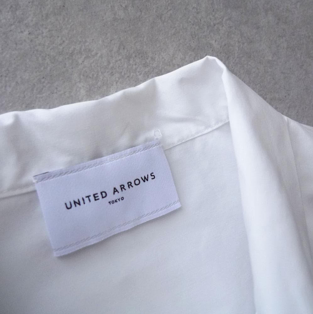 美品 ユナイテッドアローズ TOKYO 2万 ボウタイブラウス ホワイト 520