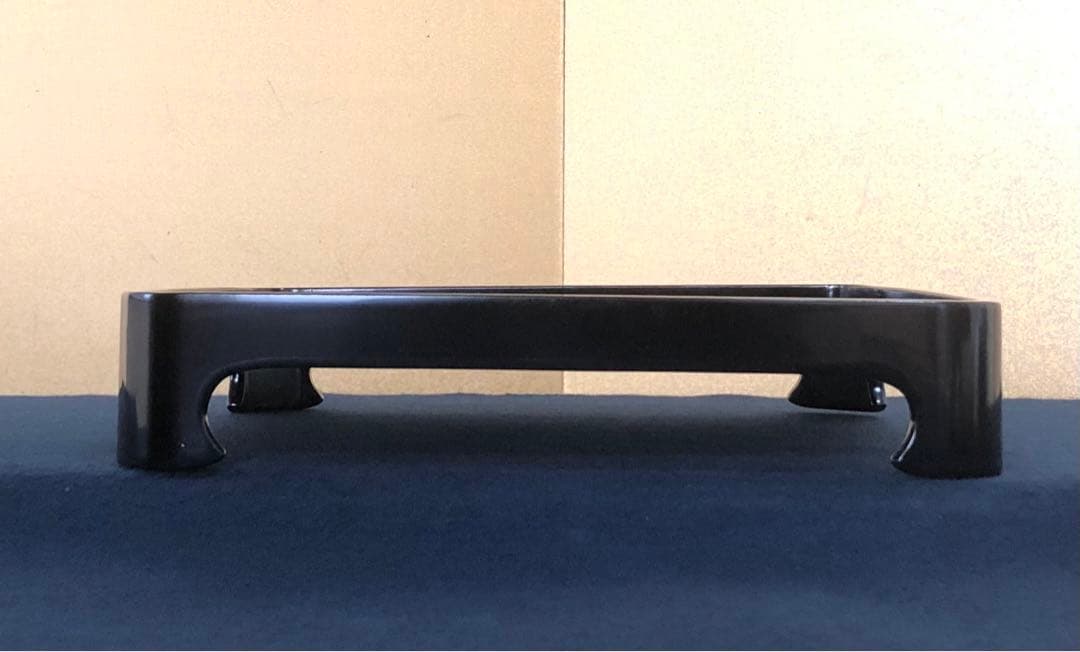 《R》輪島塗 雲松竹梅蒔絵 三段重 重台付 木製漆器 木箱　260116き4