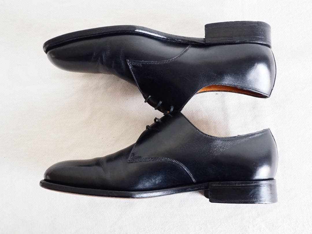 靴 J.M Weston 553 Black Derby Shoes