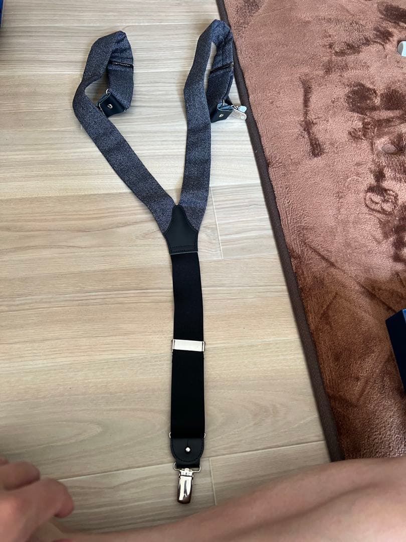  THURSTON グレー サスペンダー