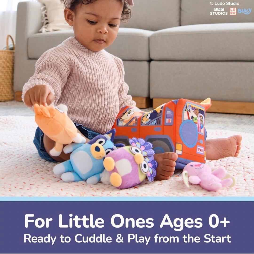 日本未発売GUND Bluey 公式 5ピース ぬいぐるみプレイセット 知育玩具