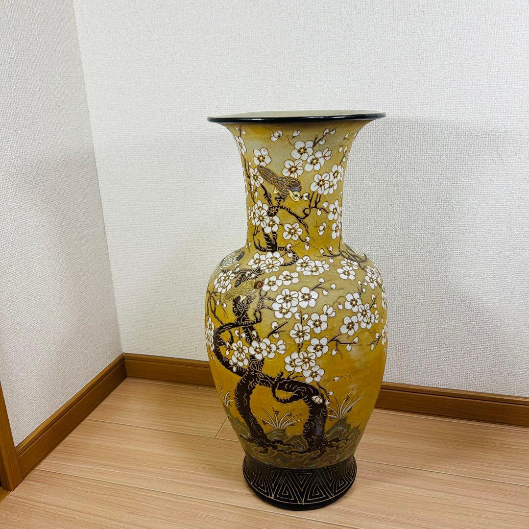 【希少】　九谷焼？　大型壺　花瓶　ヴィンテージ