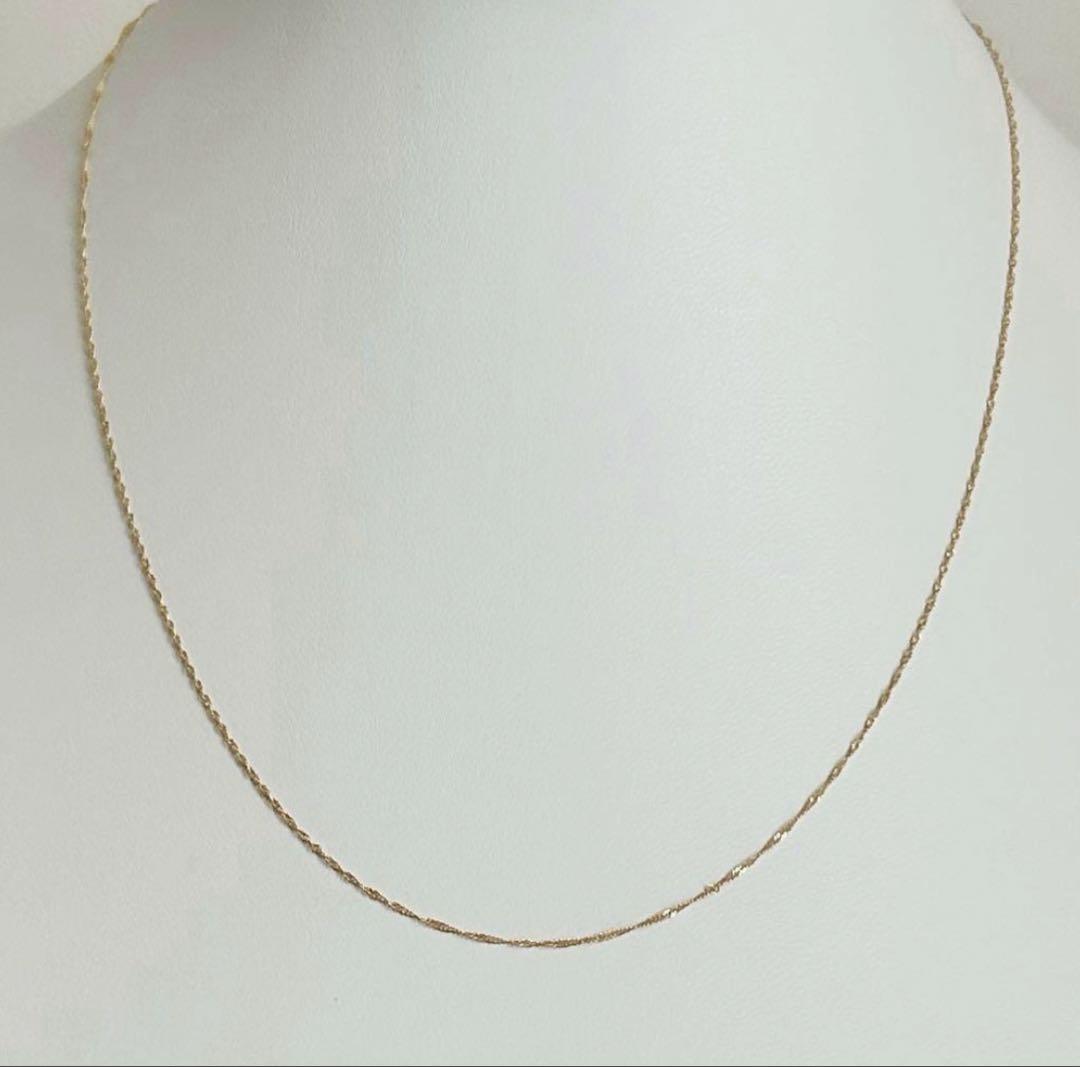 大特価‼️早いもの勝ち❣️新品 日本製 18金 スクリュー ネックレス 40cm