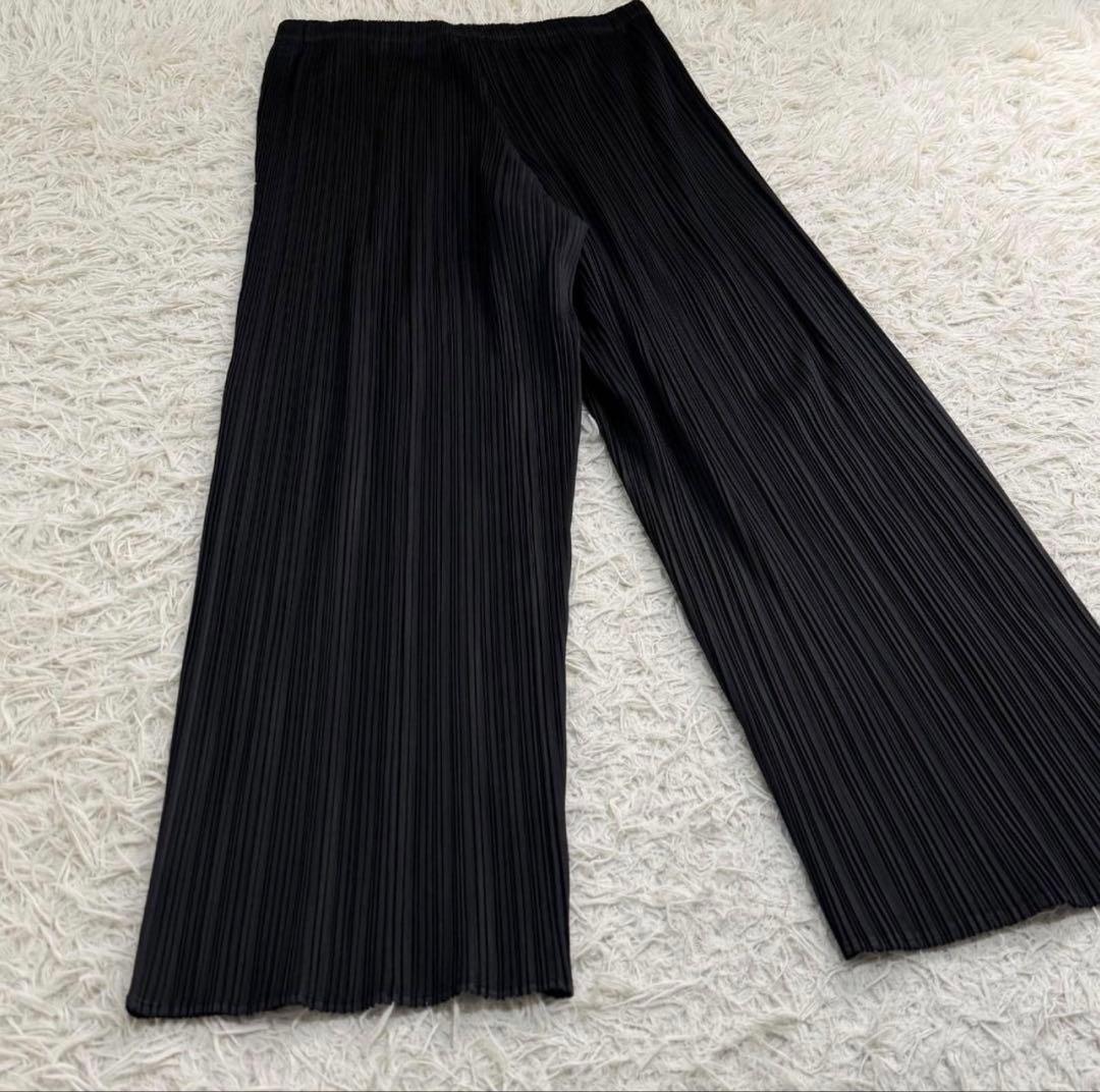 PLEATS PLEASE パンツ 黒 ブラック 3