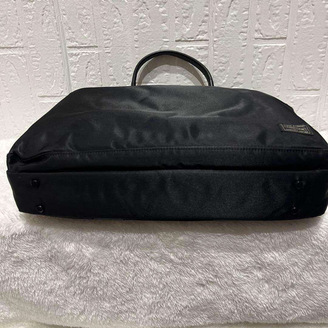 【美品】ポータータイム ビジネスバッグ 2way A4可 ブラック 吉田カバン