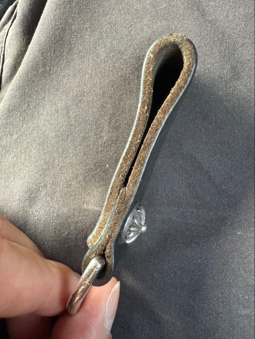 CHROME HEARTS クロムハーツクロスボールボタン Dリングベルトループ