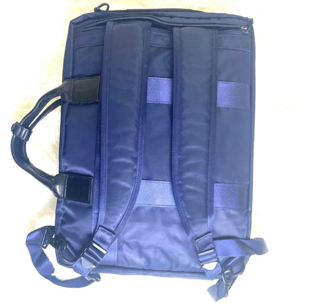 【美品】ポーター Porter ブリーフケース 3way ビジネスバッグA4濃紺