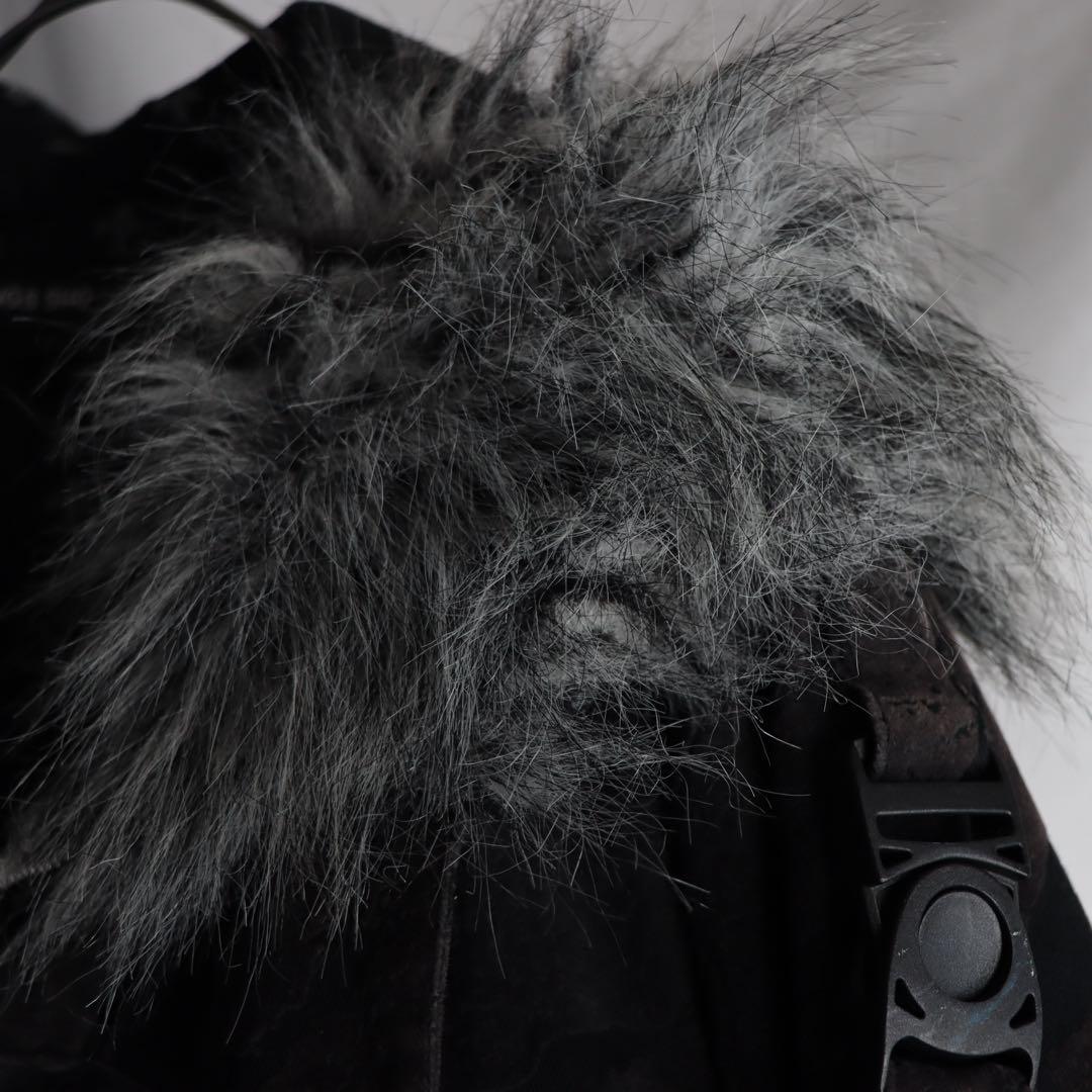 Y2K archive ブラック フェイクファーコート フード トグル アウター