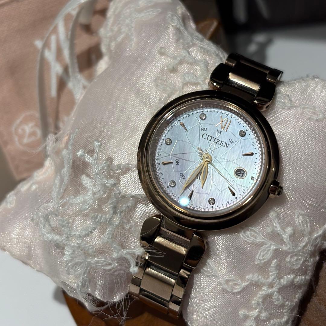 【希少】シチズン xC 25周年記念　5Pダイヤ シェル　ES9467-54X