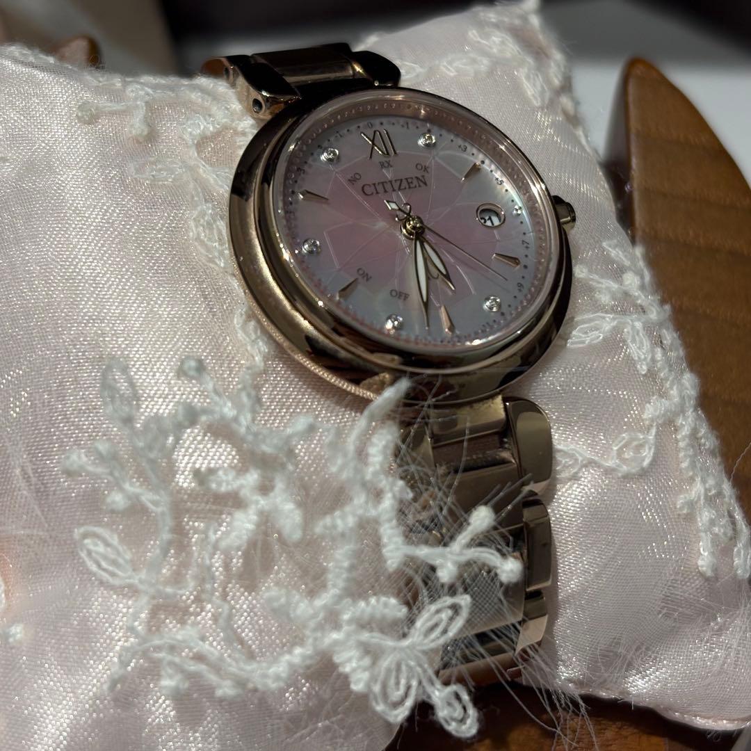 【希少】シチズン xC 25周年記念　5Pダイヤ シェル　ES9467-54X