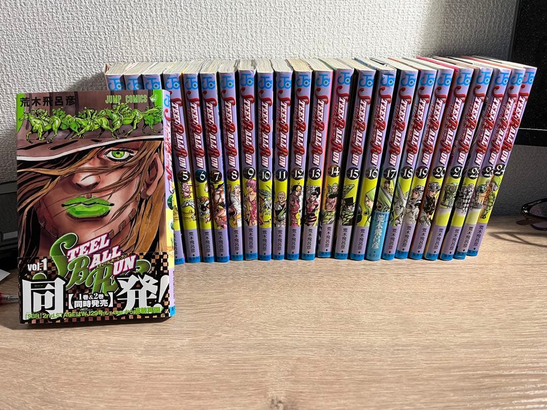 ジョジョの奇妙な冒険　7部　SteelBallRun スティールボールラン　全巻
