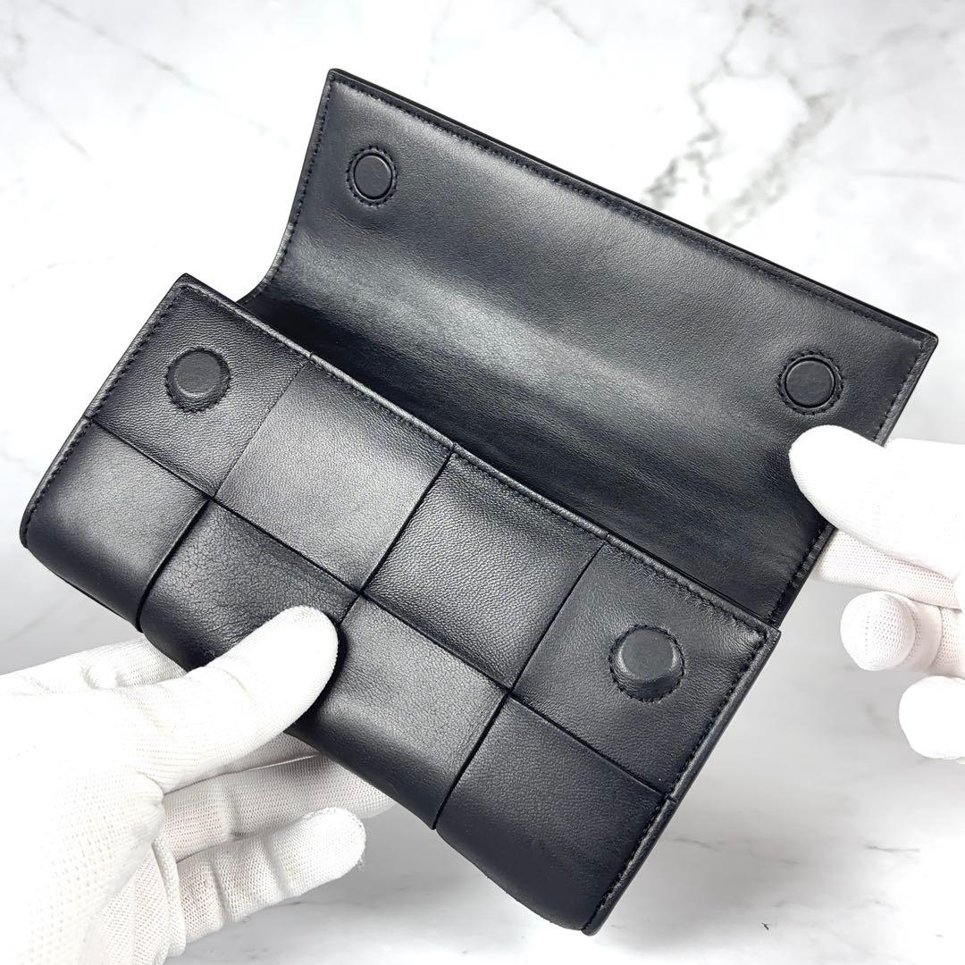 BOTTEGA VENETA 長財布 カセット ラージ フラップウォレット