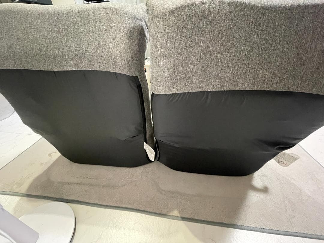 【くろねこ】ニトリ つながるハイバックポケットコイル座椅子(ロダトール)