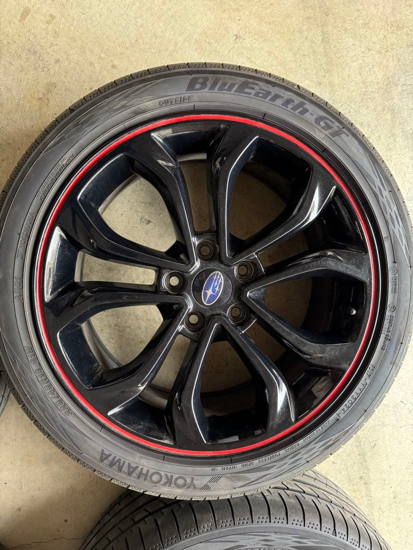 t*e様 スバル VNレヴォーグ 純正オプション18インチホイール 純正タイヤ4