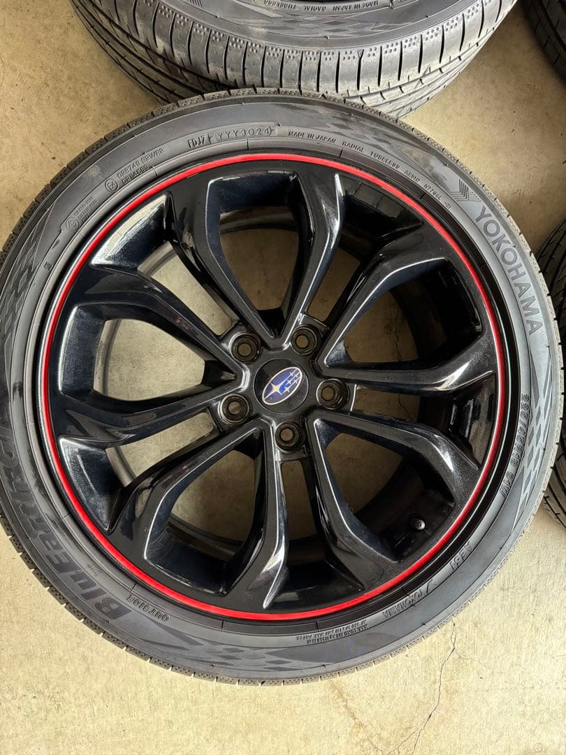 t*e様 スバル VNレヴォーグ 純正オプション18インチホイール 純正タイヤ4