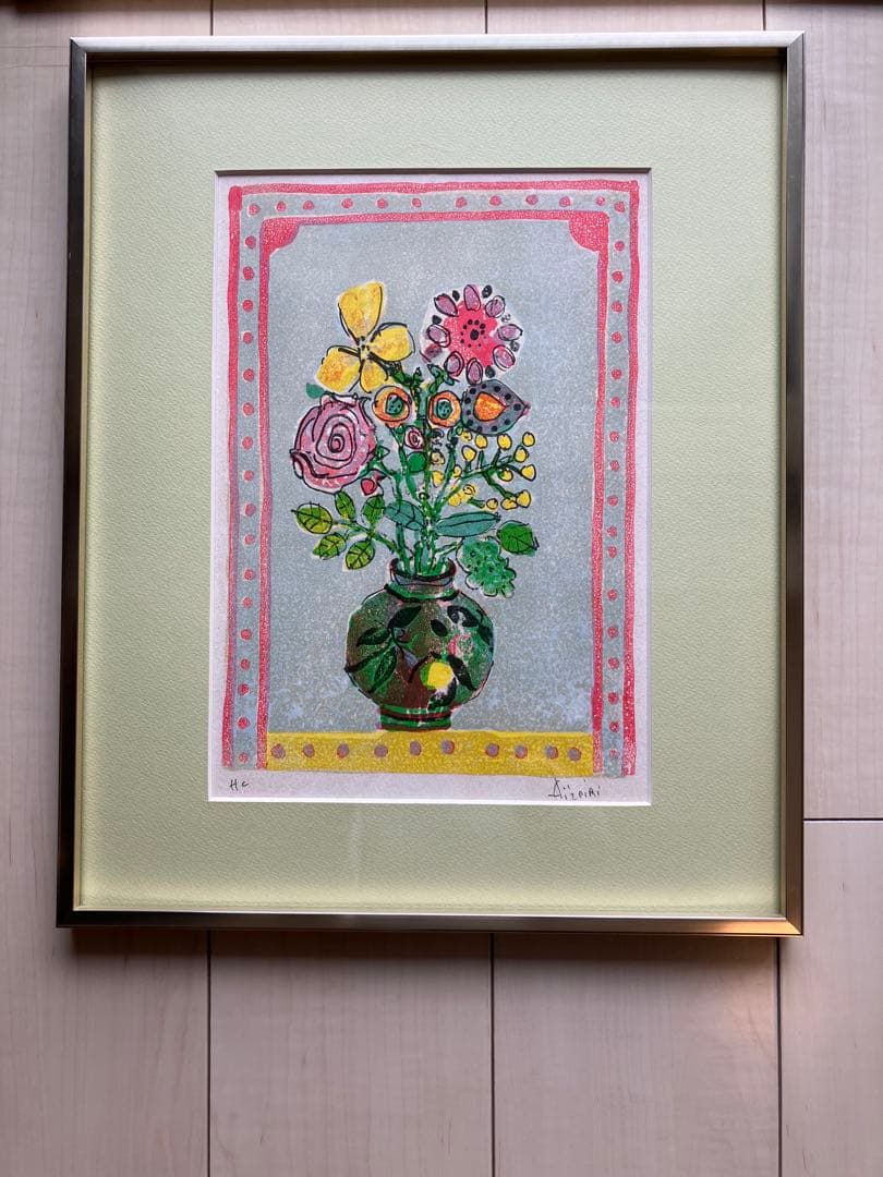 ポールアイズピリ　花のリトグラフ