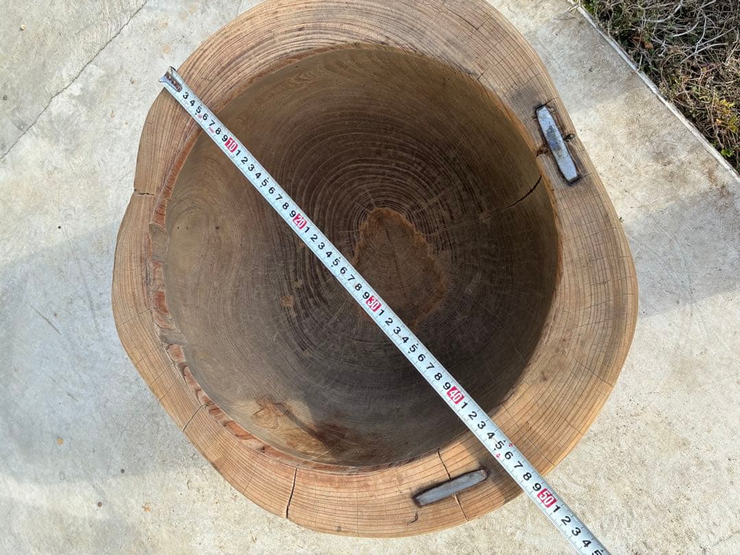 【専用出品】欅　臼のみ　杵は別出品