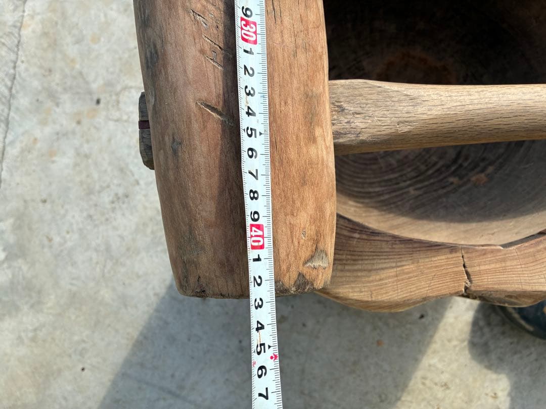 【専用出品】欅　臼のみ　杵は別出品