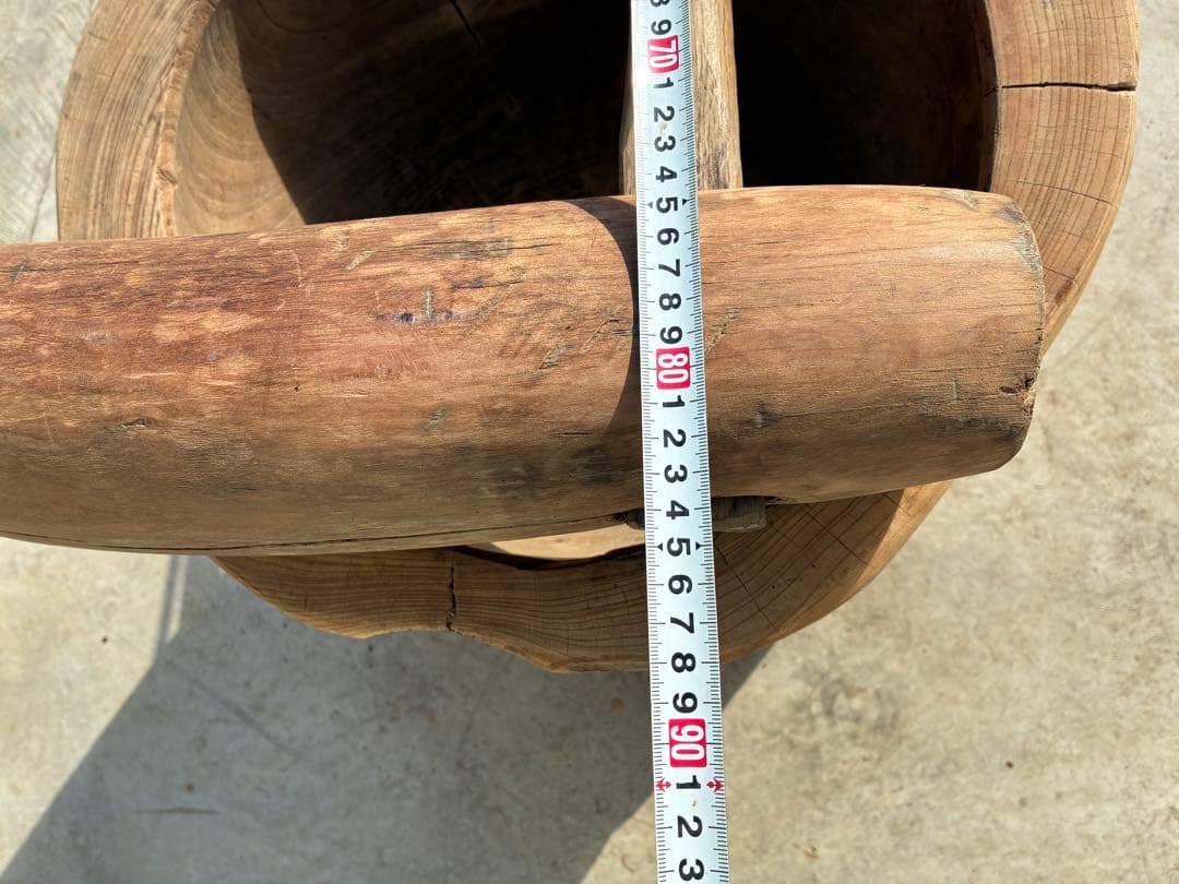 【専用出品】欅　臼のみ　杵は別出品