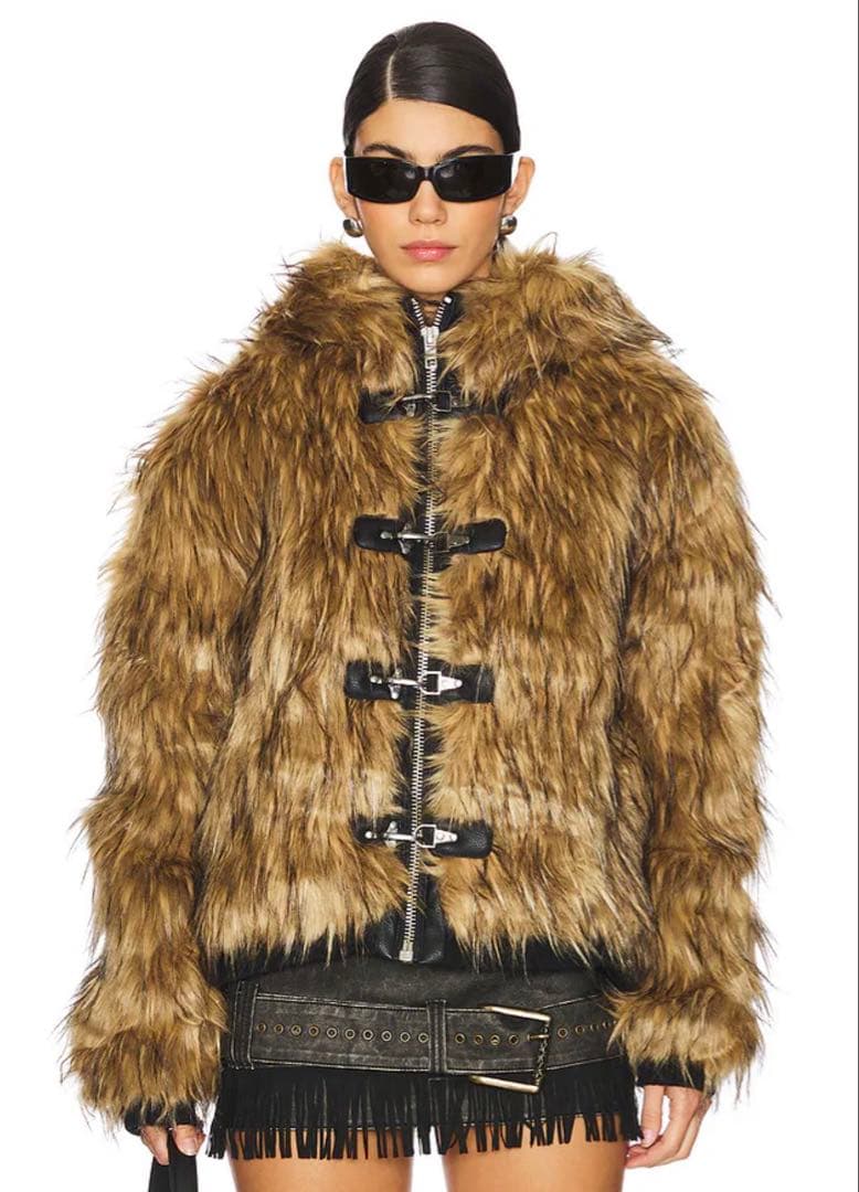 JADED LONDON フェイクファー　フーディ　ジャケット　美品