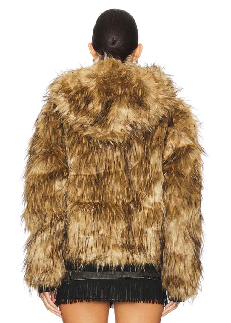 JADED LONDON フェイクファー　フーディ　ジャケット　美品