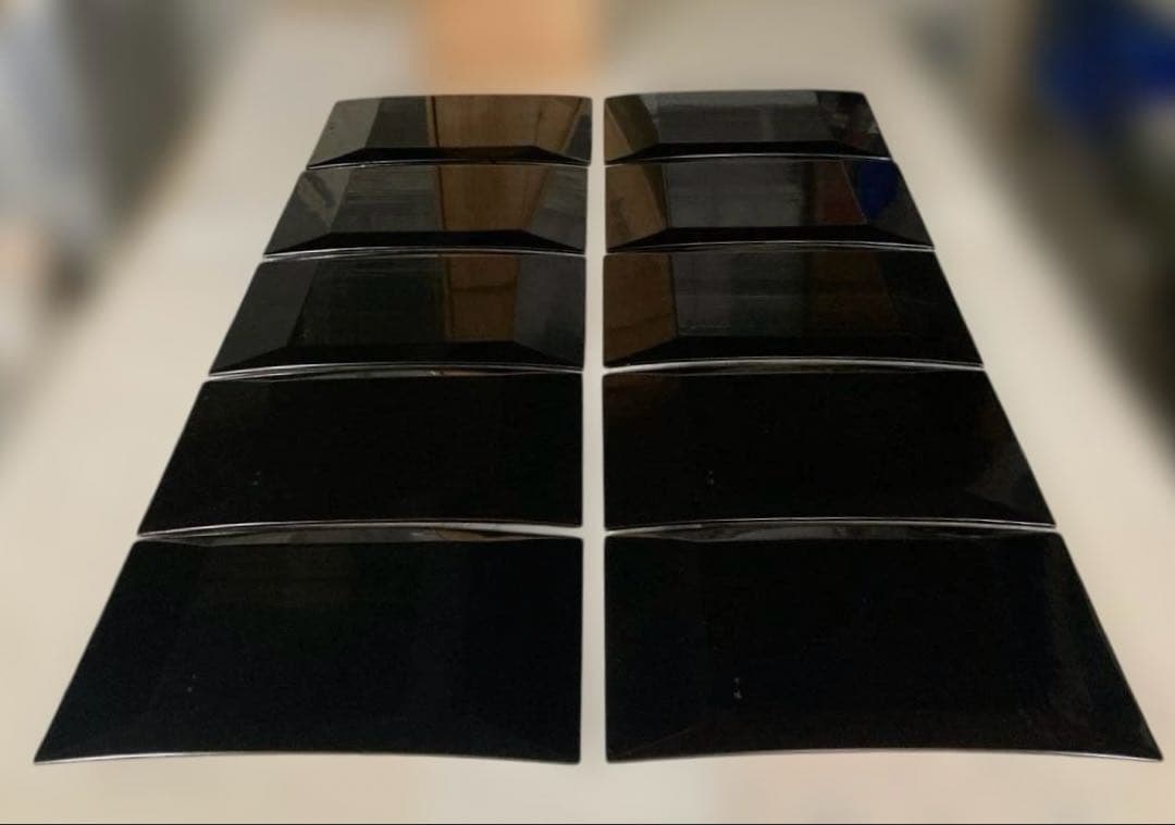 輪島塗　山崖宗陽造　溜塗布目盛器　10客　長皿　長角皿　共箱　美品