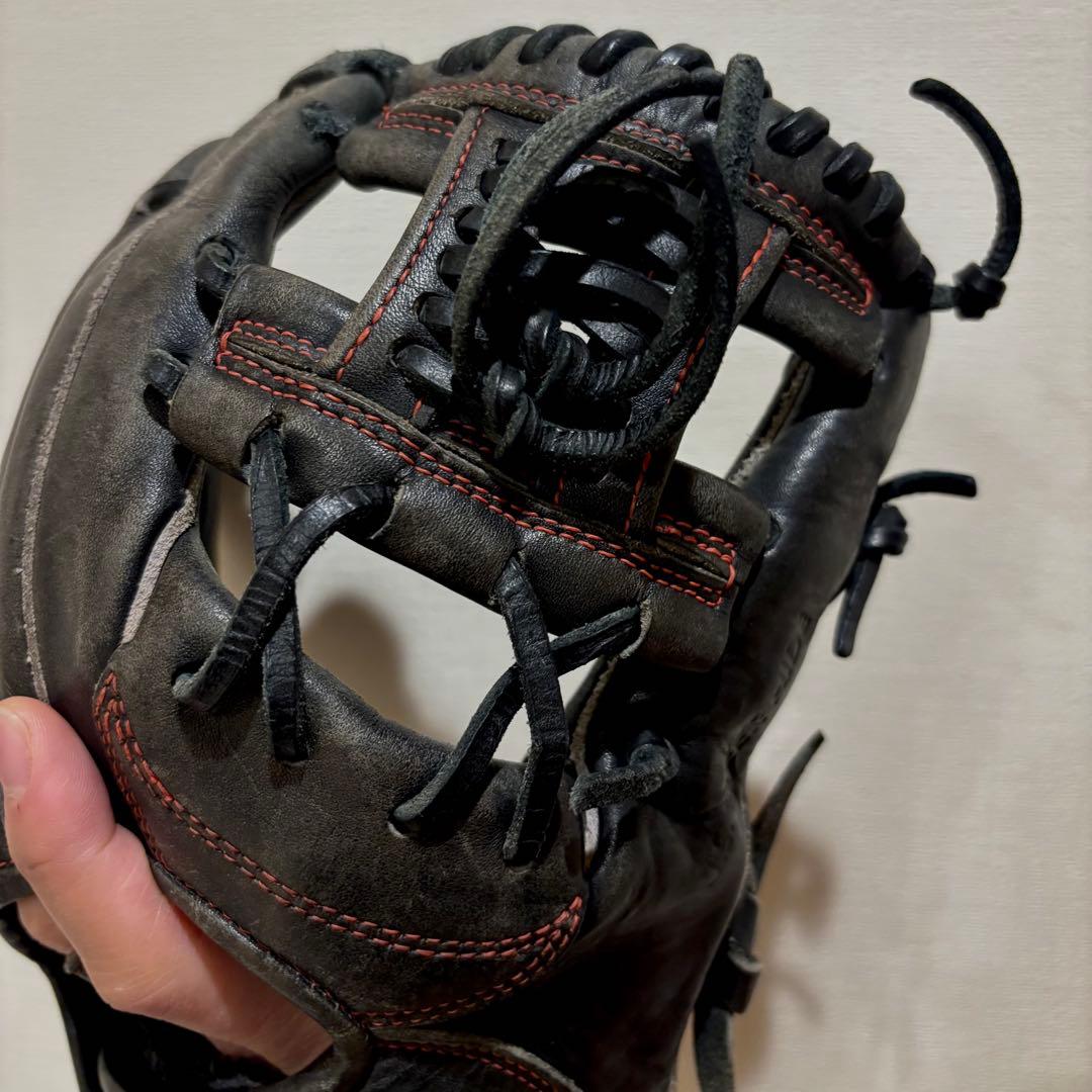 ワールドペガサス 軟式グローブ 少年用 型抜群 即戦力 ブラック 指リング