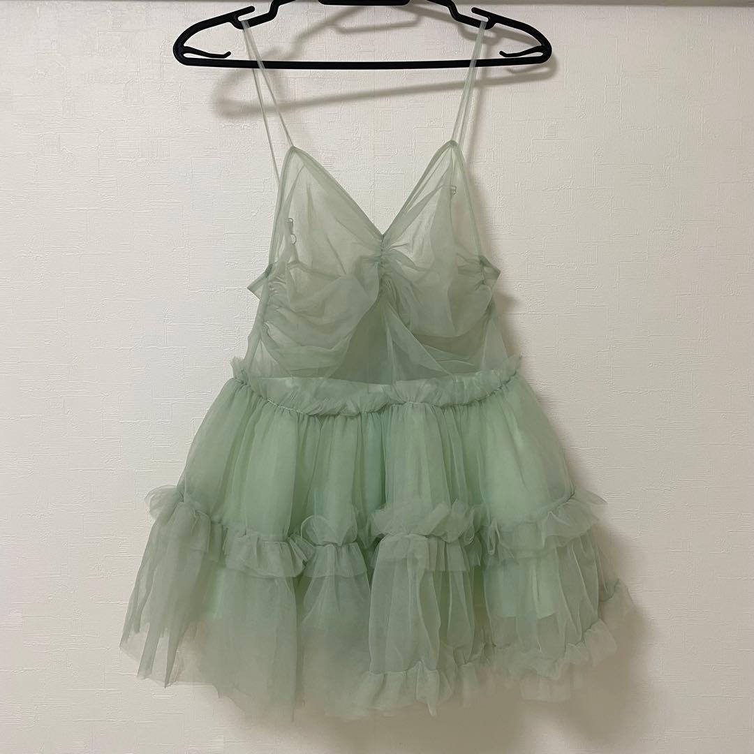 fairy tulle peplum tops トリートユアセルフ