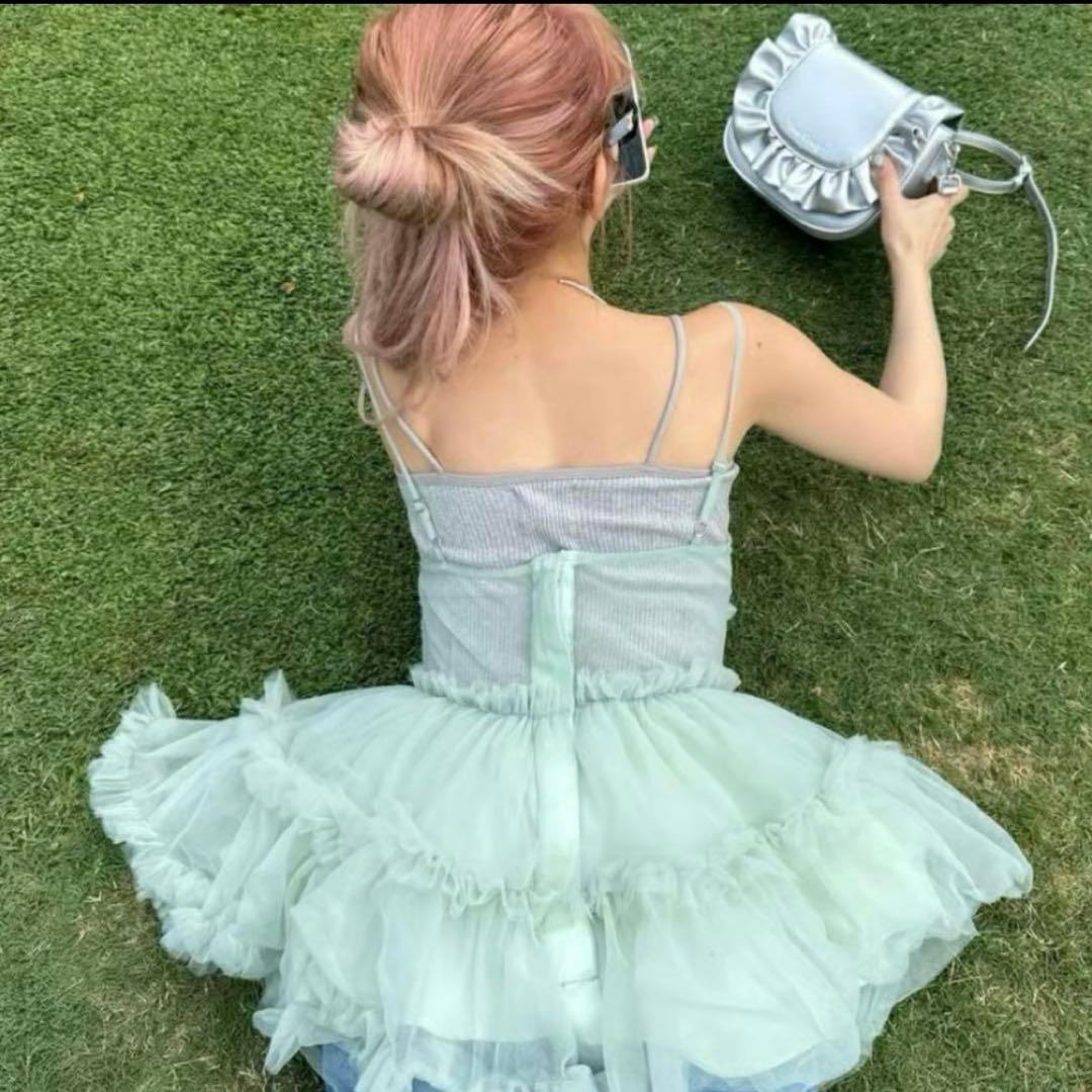 fairy tulle peplum tops トリートユアセルフ