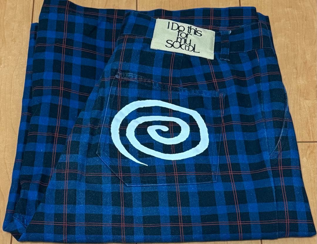 sol soonerorlater チェックバギーショーツM