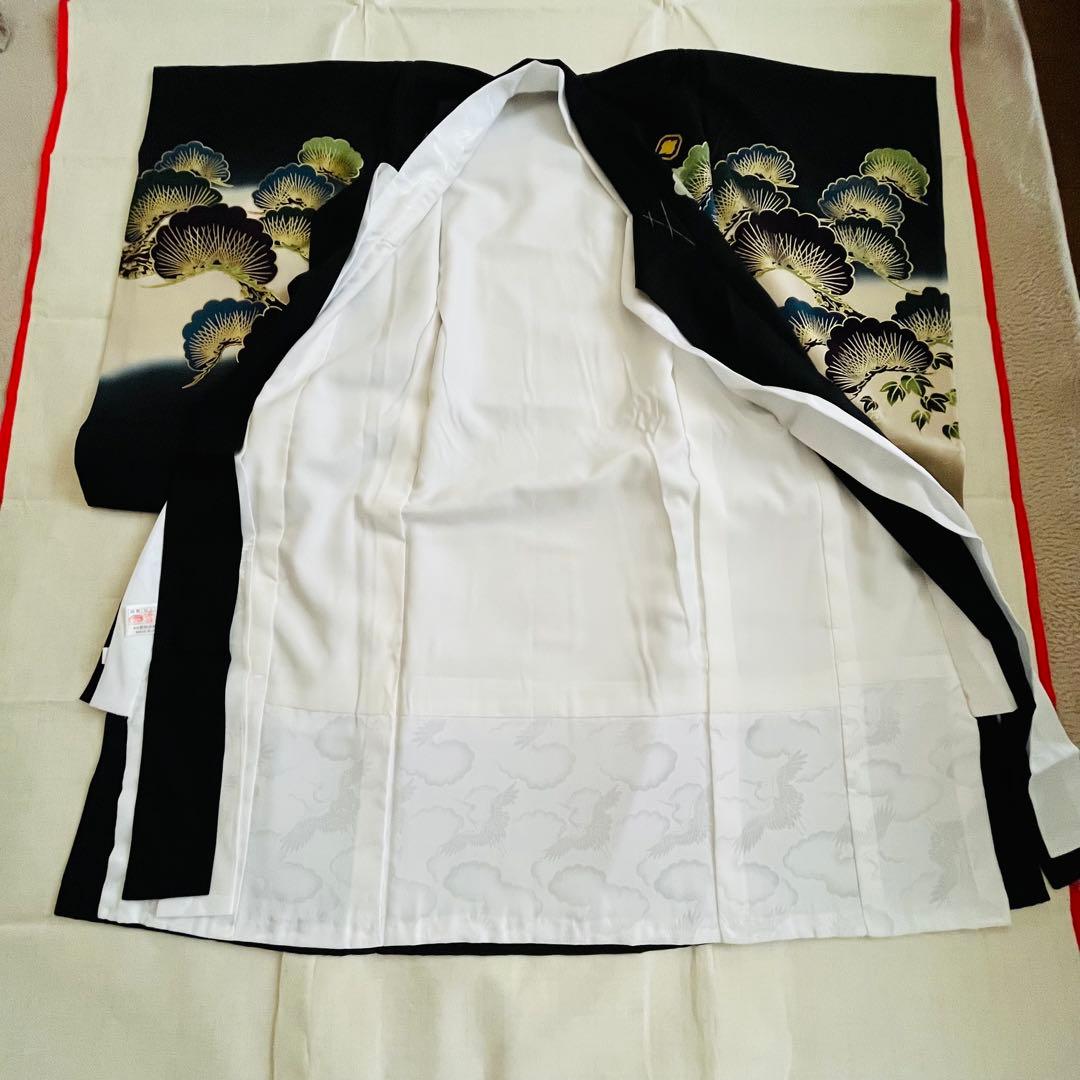 お宮参り　産着　正絹　着物 男の子　七五三 五歳