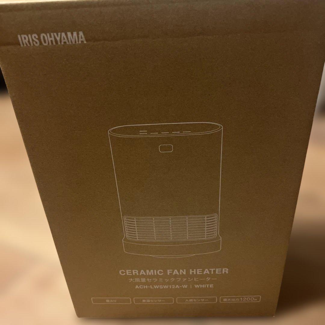 IRIS OHYAMA セラミックファンヒーター ACM-LW12W-W