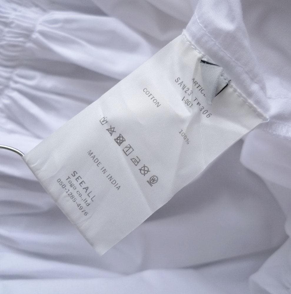 美品 シーオール 2万円 ギャザーブラウス ジャーナルスタンダード ホワイト