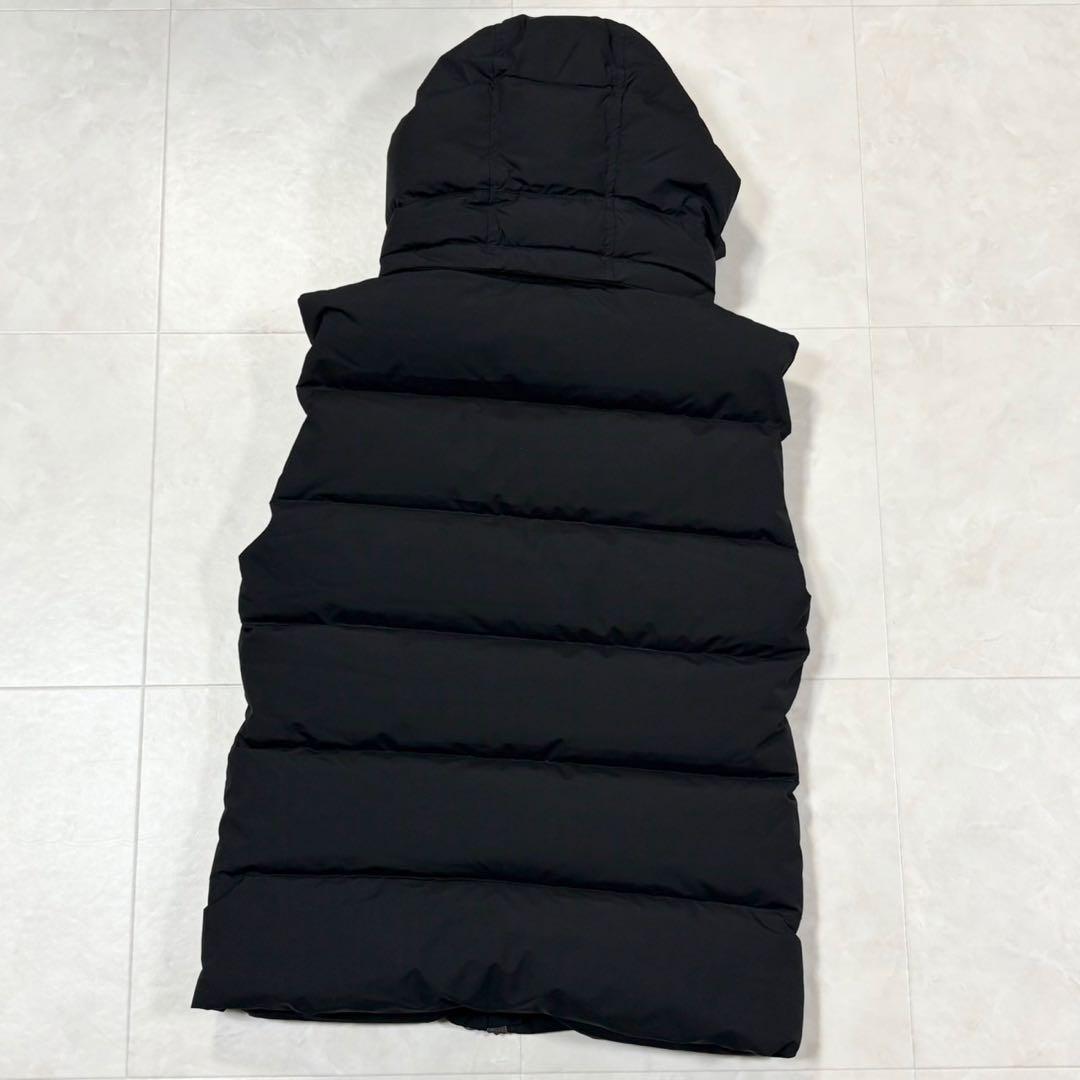 PYRENEX ピレネックス ダウンベスト フード着脱可 ブラック　黒
