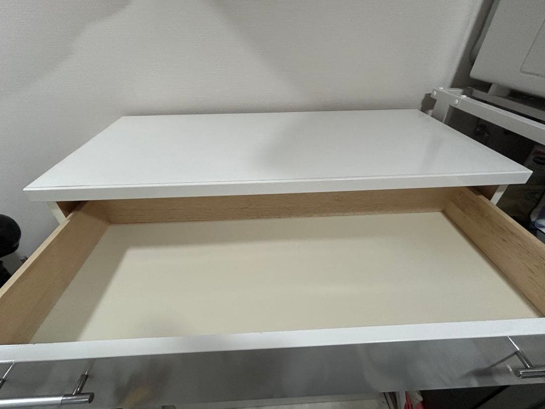 大川家具　ホワイトチェスト タンス 送料込み！　神奈川直接引取の場合は値下げ可能