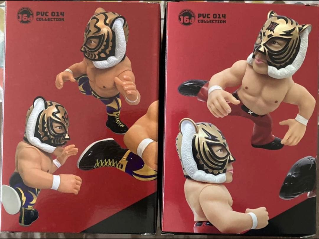 16dソフビコレクション 初代タイガーマスク(佐山聡)伝説版&後期版2体HAO