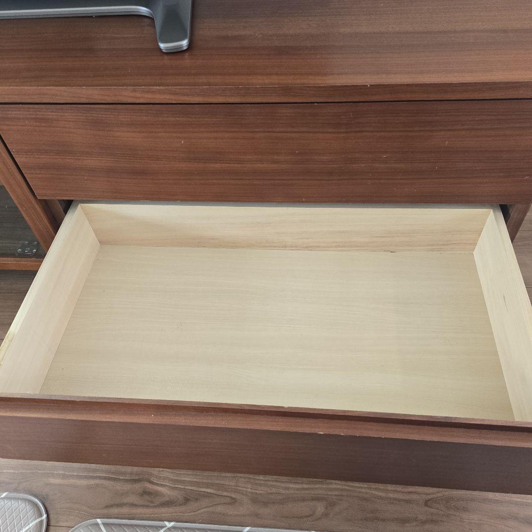 【ぴよ】無印良品木製AVラック・幅150cm・ウォルナット材