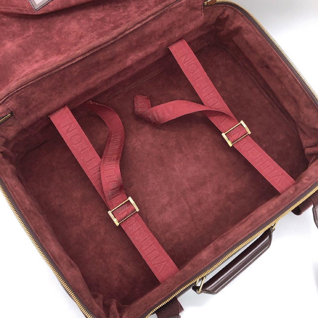 【LOUIS VUITTON】サテライト53 タイガ　トラベルバッグ　ボルドー