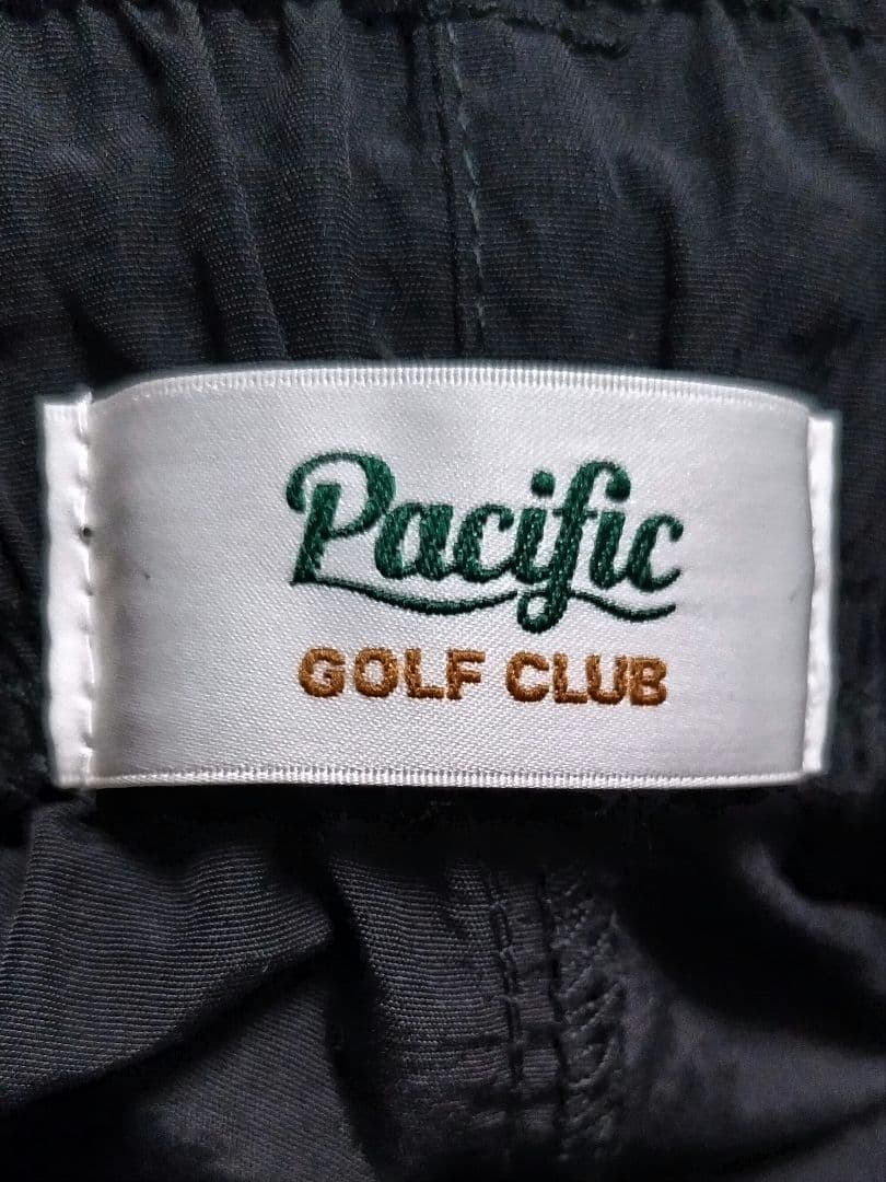 パシフィックゴルフクラブ　ジョガーパンツ　ナイロン　白黒