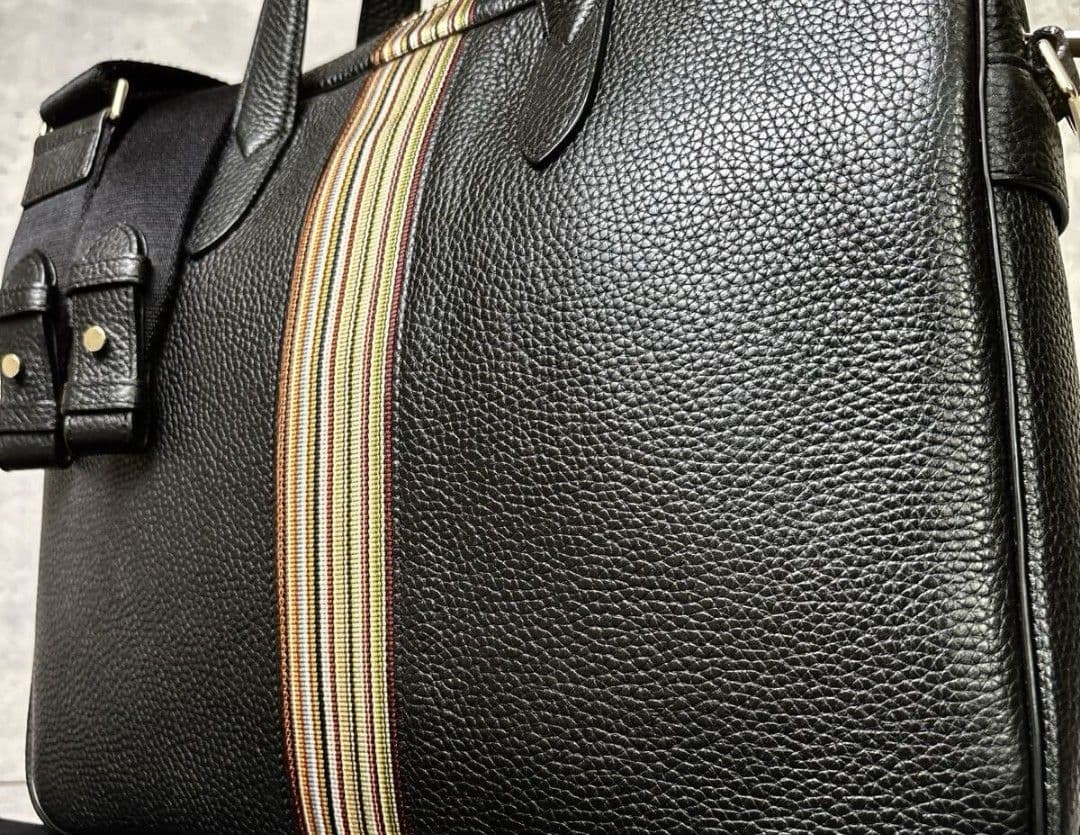 【専用】Paul Smith ビジネスバック マルチストライプ レザー 新品