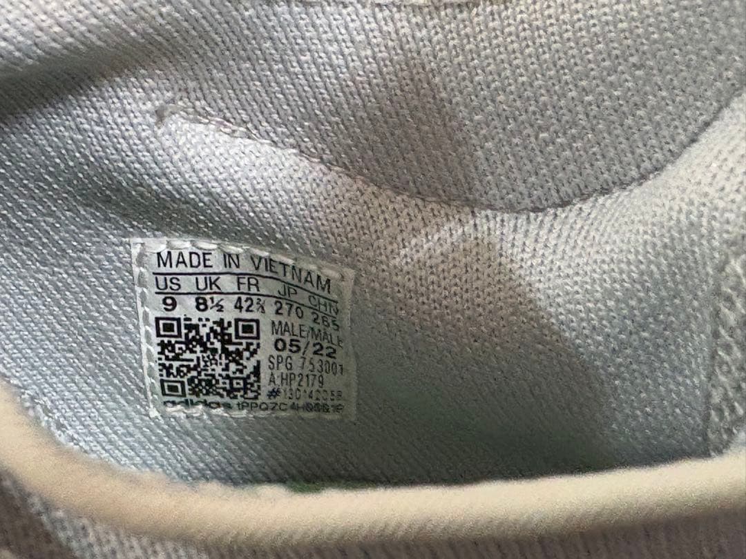 【日本未発売】 adidas 海外モデル スパイク グレー 27cm ④