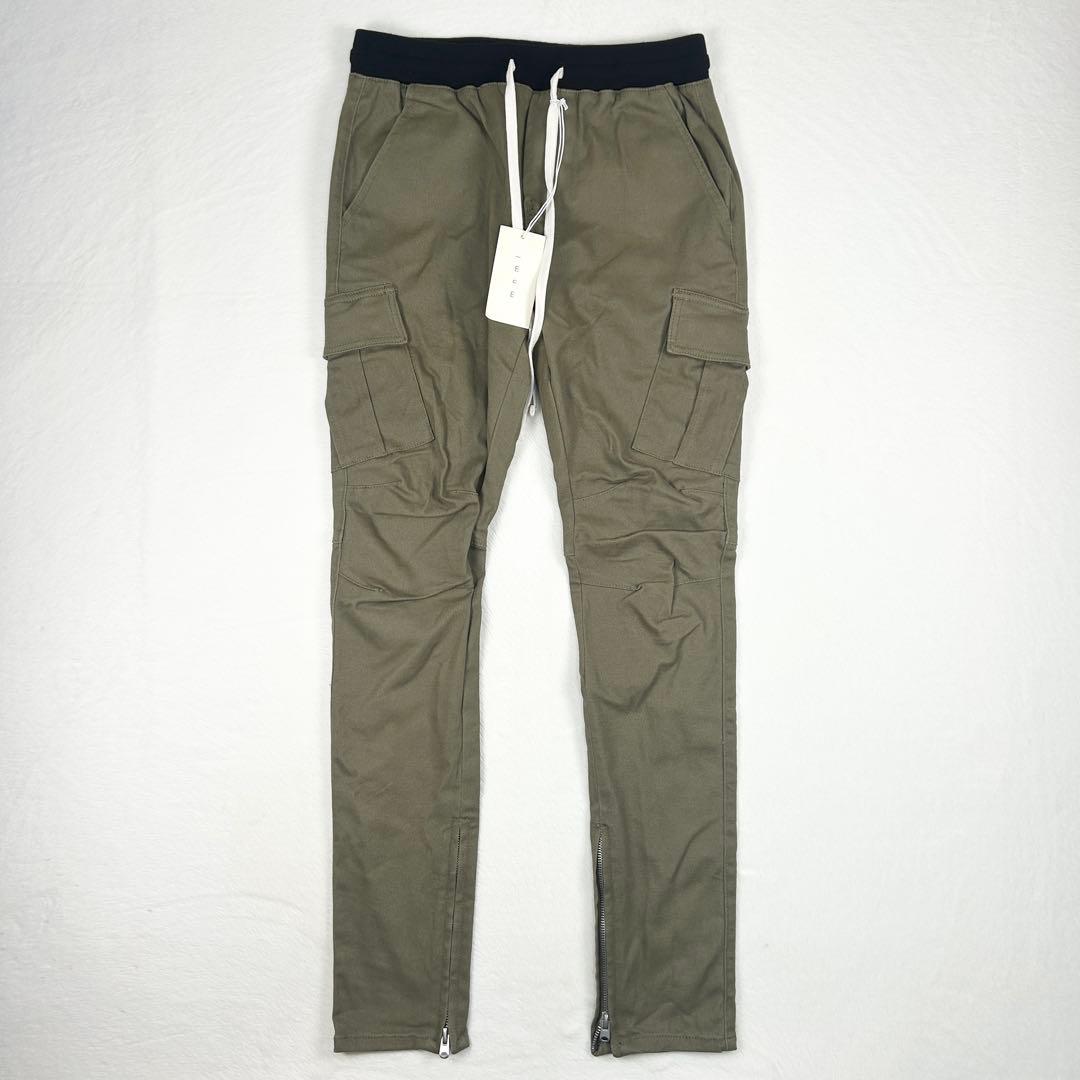 b1494✨新品タグ付✨【mnml】カーゴパンツ　ジョガーパンツ　Olive　M