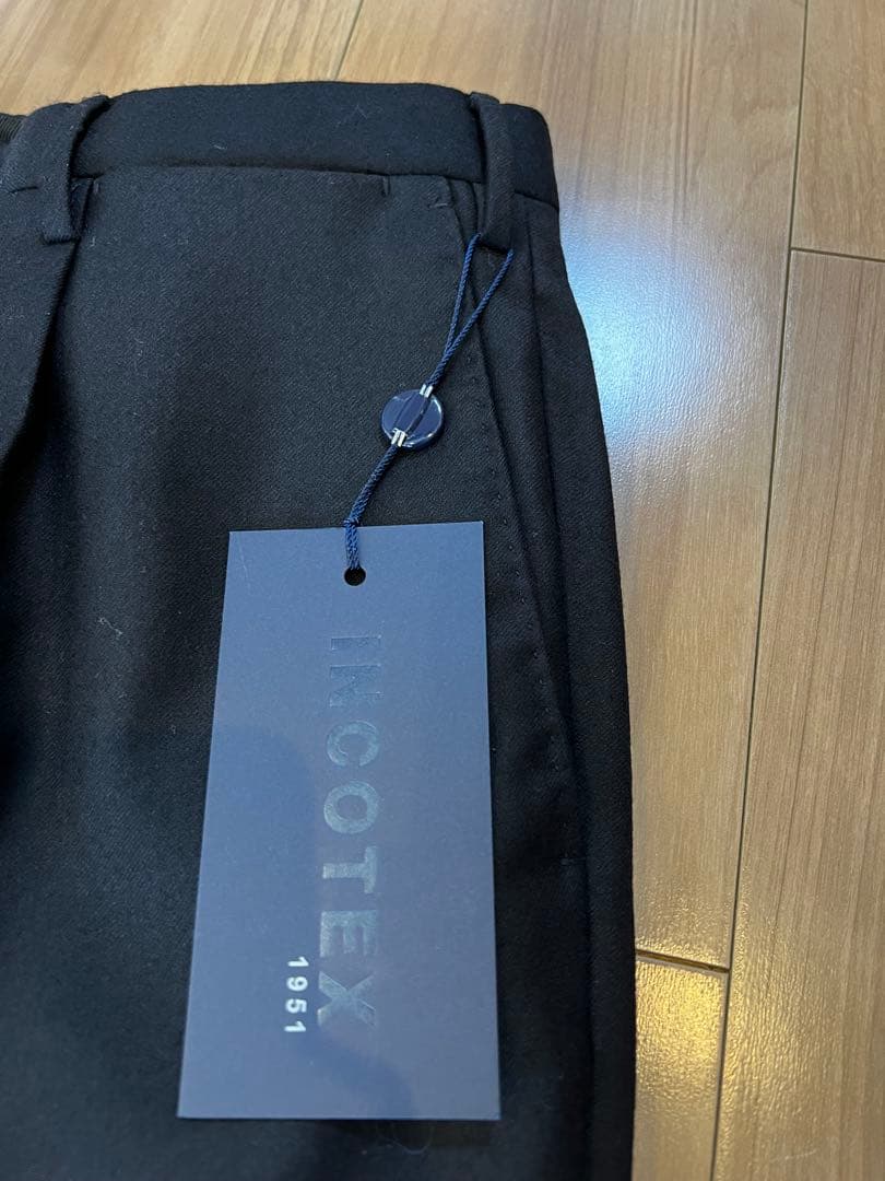 新品タグ付 INCOTEX 48 1T0N24 ブラック インコテックス