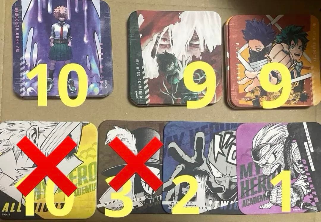 【画像3枚あり・バラ売り可】僕のヒーローアカデミア アートコースター
