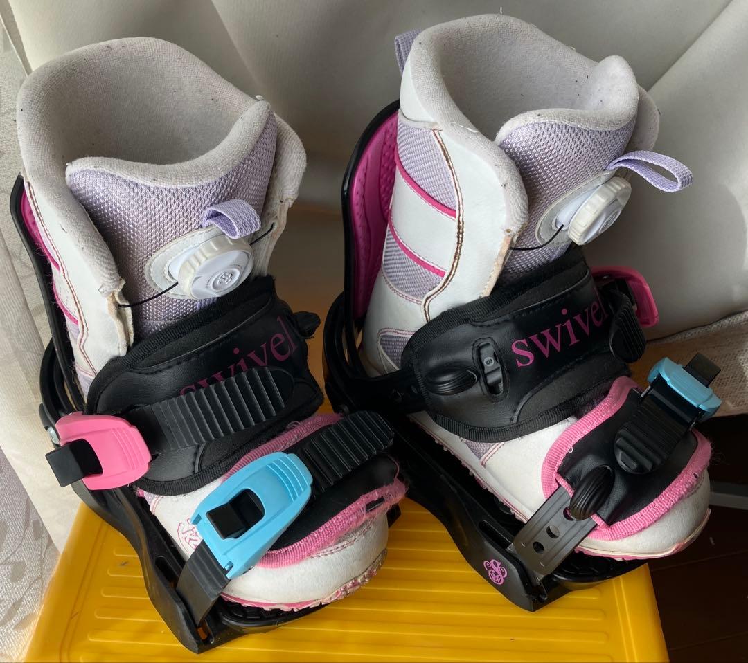 キッズSwivelスノーボードビンディングXS とK2ブーツ19.5cm