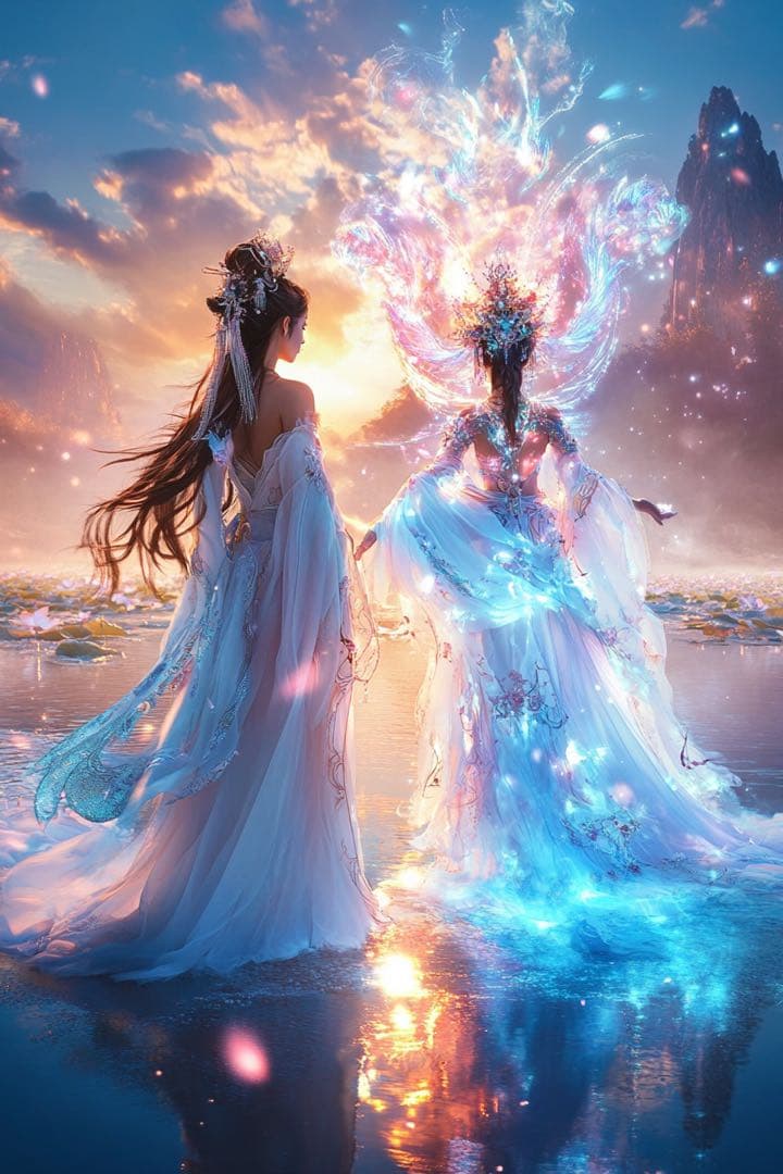 Ｐ1517 A4サイズ（額付き）天照大神様　幸福、成功