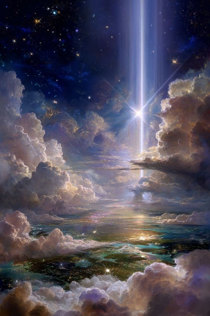 Ｐ1517 A4サイズ（額付き）天照大神様　幸福、成功