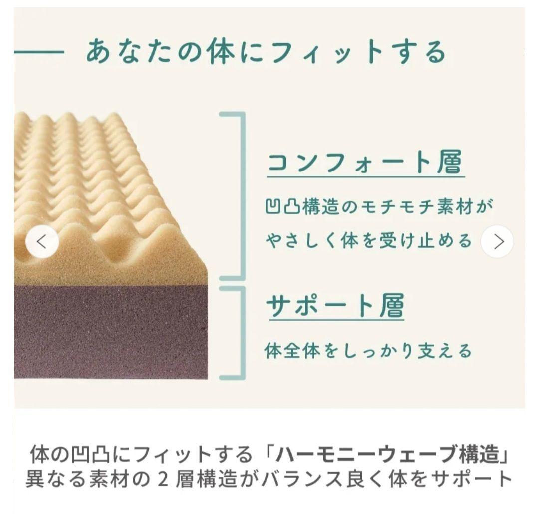 西川 suyara マットレス 三つ折りタイプ シングル HC05305603