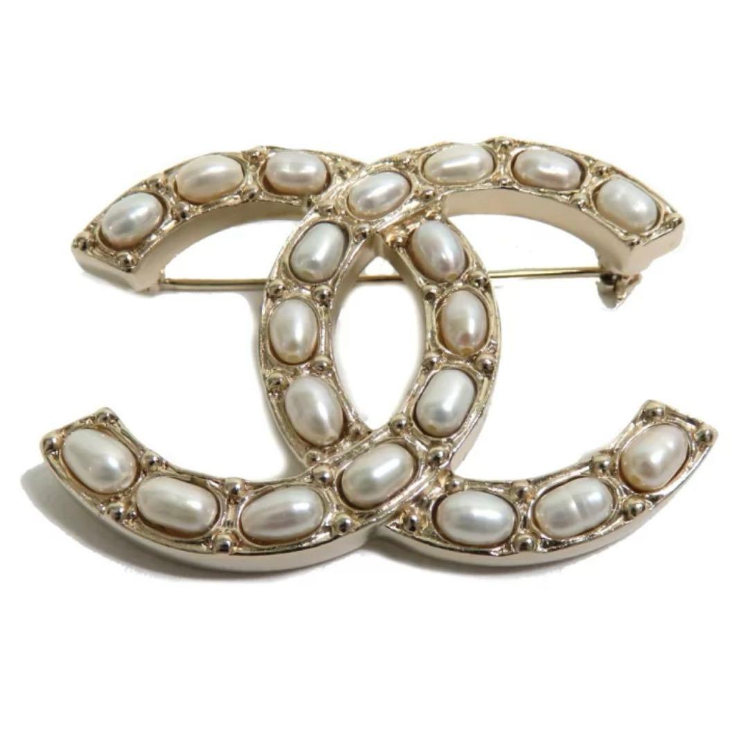 CHANEL パールブローチ　美品